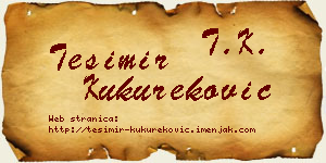 Tešimir Kukureković vizit kartica